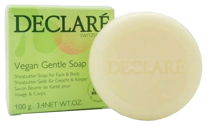 Мыло Declare Vegan Gentle Soap нежное, натуральное, 100 г