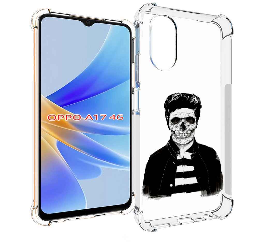 

Чехол MyPads скелет для OPPO A17, Прозрачный, Tocco