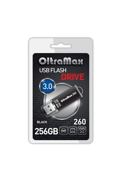 Флешка Oltramax 260 256ГБ Black (OM-256GB-260-Black)