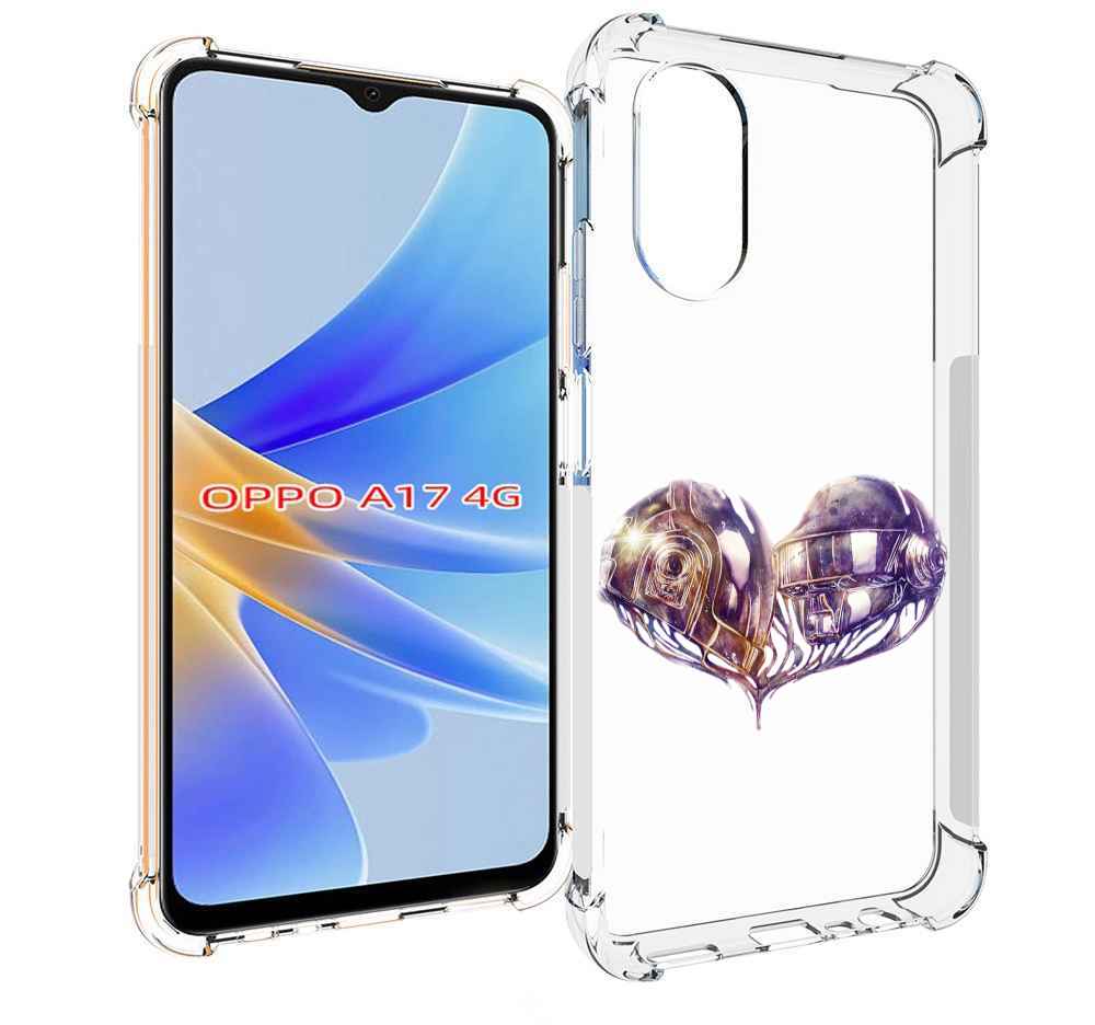 

Чехол MyPads сердце абстракция для OPPO A17, Прозрачный, Tocco