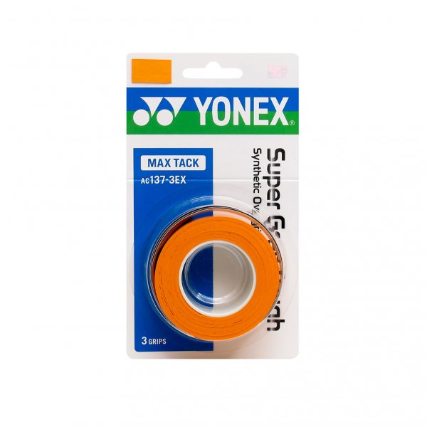 Обмотка для ручки ракетки Yonex Overgrip AC137EX-3 Super Grap Tough х3, Orange