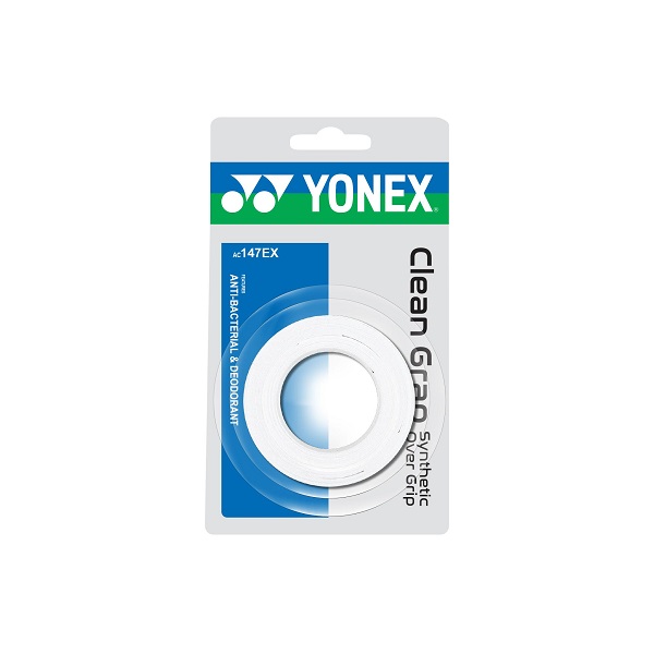Обмотка для ручки ракетки Yonex Overgrip AC147EX Clean Grap х3, White