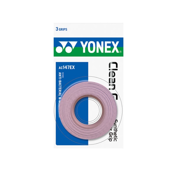 

Обмотка для ручки ракетки Yonex Overgrip AC147EX Clean Grap х3, Pink, Розовый