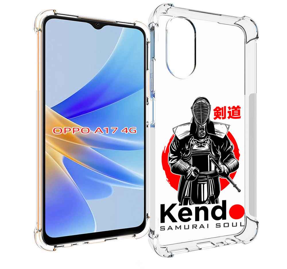

Чехол MyPads рисованый самурай для OPPO A17, Прозрачный, Tocco