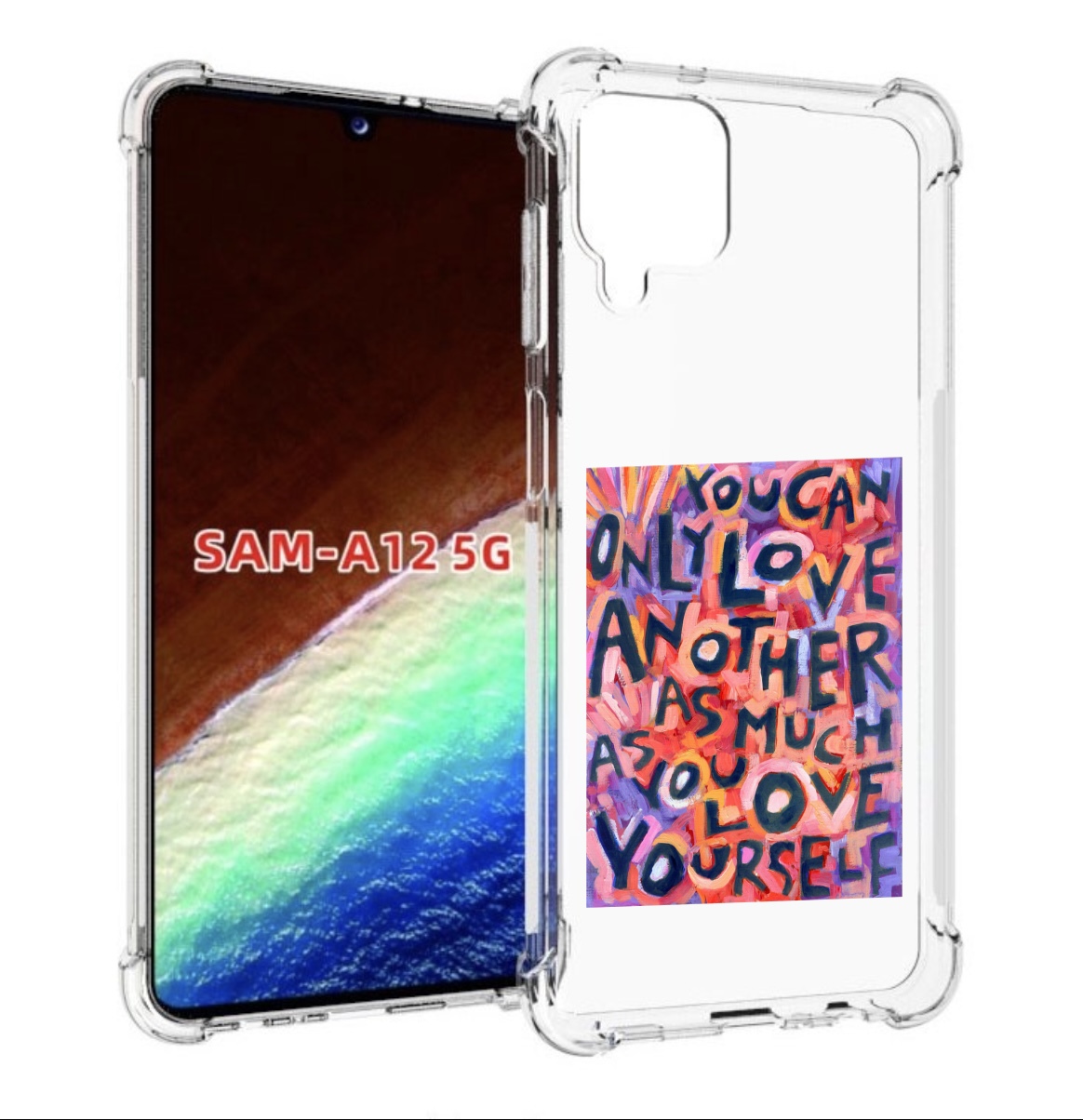 

Чехол MyPads ты-можешь-только-любить для Samsung Galaxy A12 (SM-A125F) 2020/21, Прозрачный, Tocco