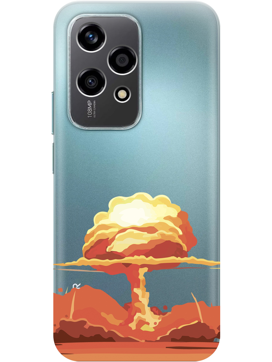 

Силиконовый чехол на Honor 200 lite с принтом "Ядерный взрыв" прозрачный, Прозрачный;красный, 783979051