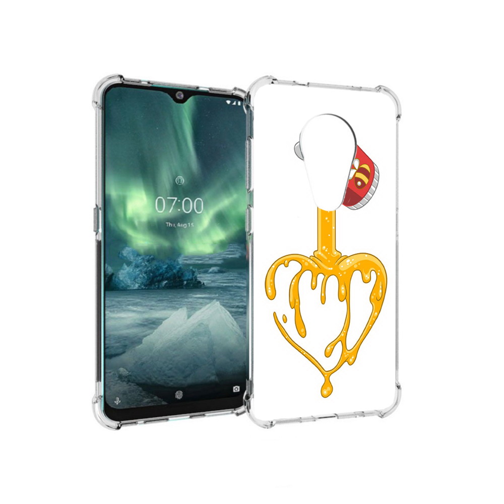 

Чехол MyPads Tocco для Nokia 7.2 медовое сердце (PT139171.105.471), Прозрачный, Tocco
