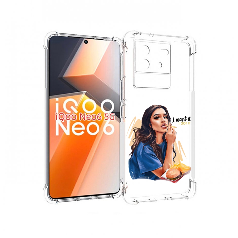 

Чехол MyPads девушка-с-едой-и-сигаретой женский для Vivo iQoo Neo 6 5G, Прозрачный, Tocco