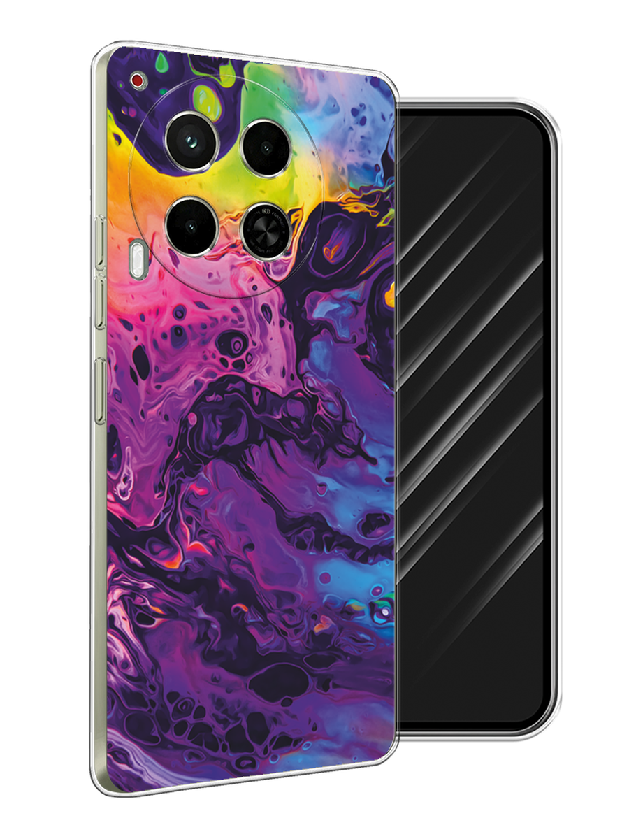 

Чехол Awog на Tecno Camon 30 5G "ACID fluid", Бордовый, 305550-1