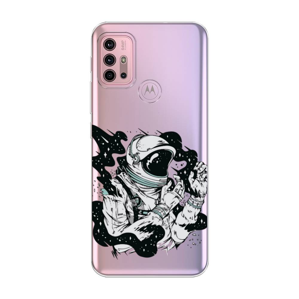 фото Силиконовый чехол "космонавт арт" на motorola moto g30 awog