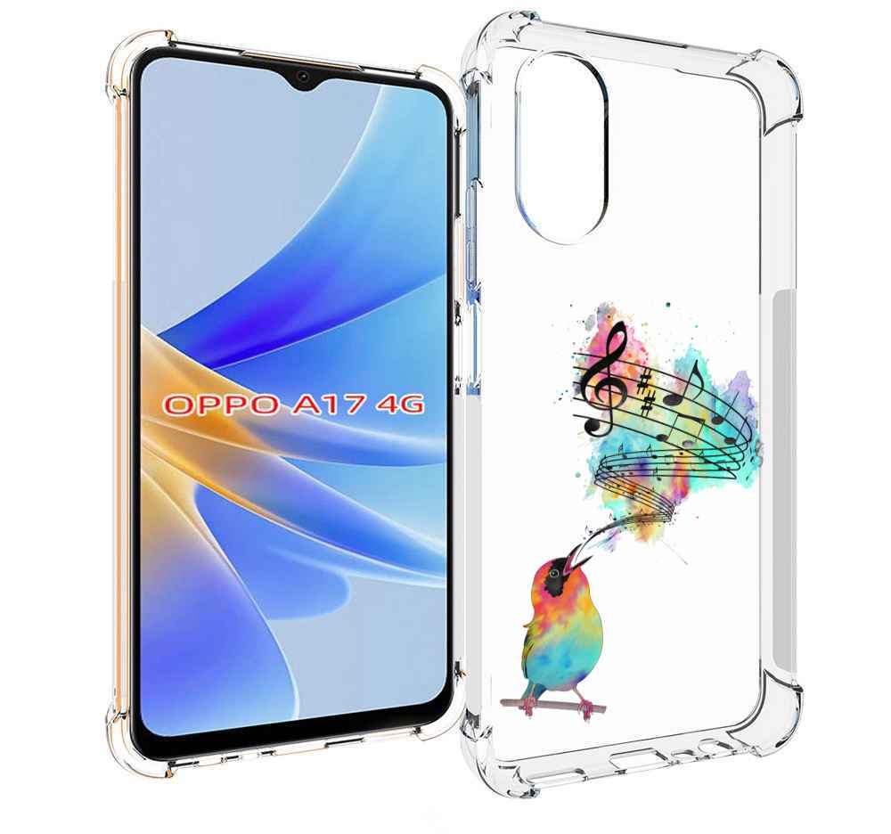 

Чехол MyPads певчая птичка для OPPO A17, Прозрачный, Tocco