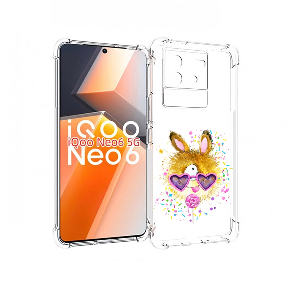 

Чехол MyPads Чупя для Vivo iQoo Neo 6 5G, Прозрачный, Tocco