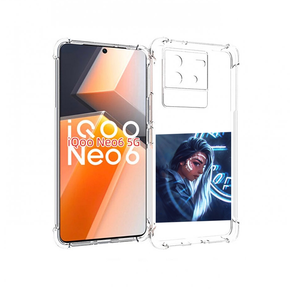 

Чехол MyPads девушка-из-антарктиды женский для Vivo iQoo Neo 6 5G, Прозрачный, Tocco