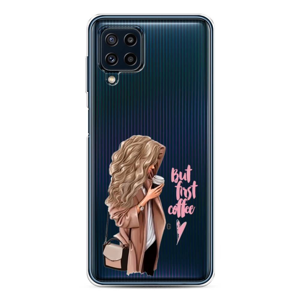 

Силиконовый чехол "Девушка с кофе" на Samsung Galaxy M32, Девушка с кофе