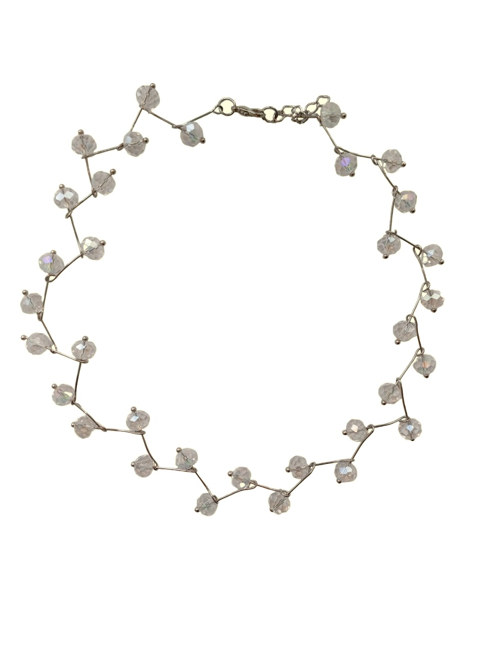 

Ожерелье из бижутерного сплава 39 см NoBrand 99, горный хрусталь, 99