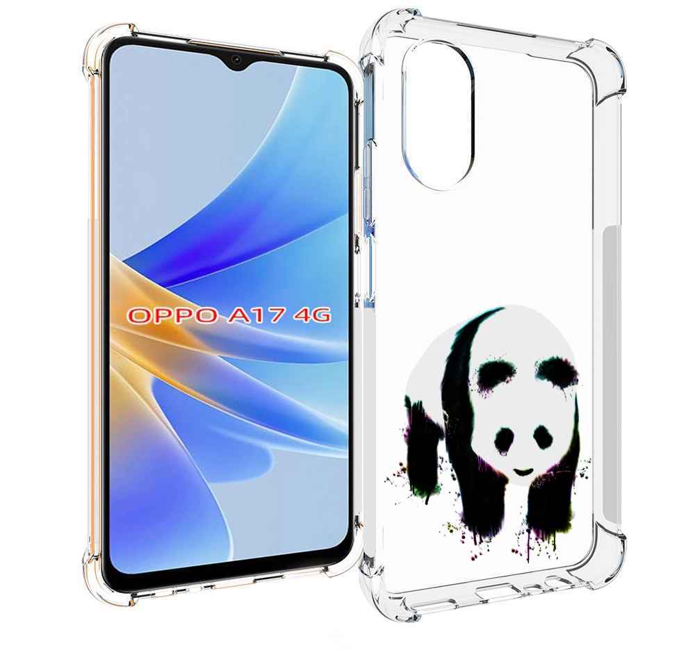 

Чехол MyPads панда в акварели для OPPO A17, Прозрачный, Tocco