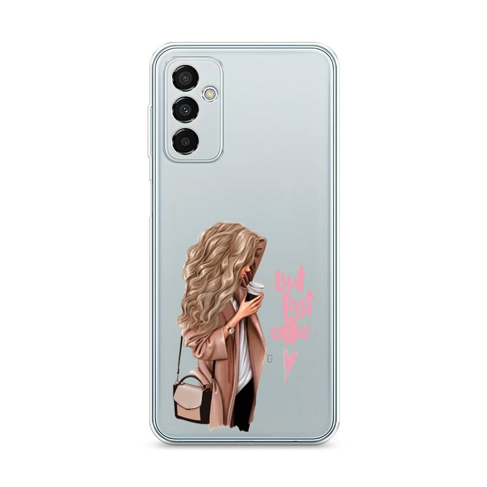 

Силиконовый чехол "Девушка с кофе" на Samsung Galaxy M23 5G, Девушка с кофе