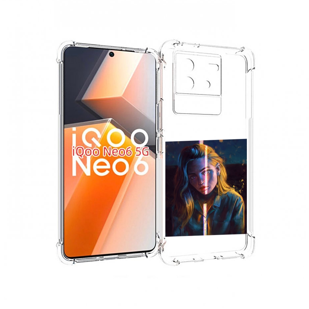 

Чехол MyPads девушка-в-тени для Vivo iQoo Neo 6 5G, Прозрачный, Tocco