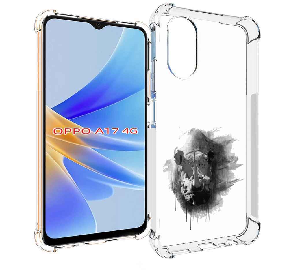 

Чехол MyPads носорог для OPPO A17, Прозрачный, Tocco