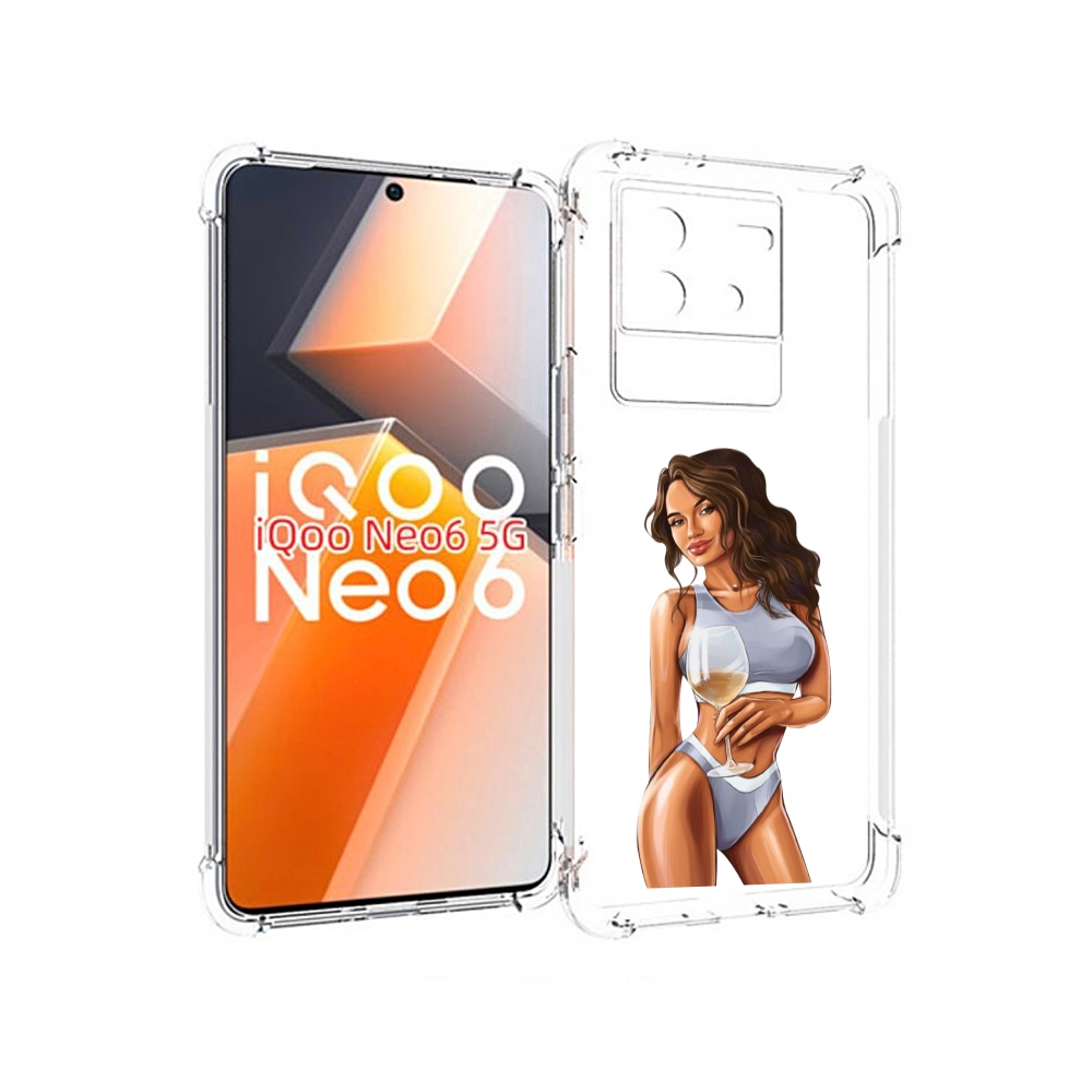 

Чехол MyPads девушка-в-сером-купальнике- женский для Vivo iQoo Neo 6 5G, Прозрачный, Tocco