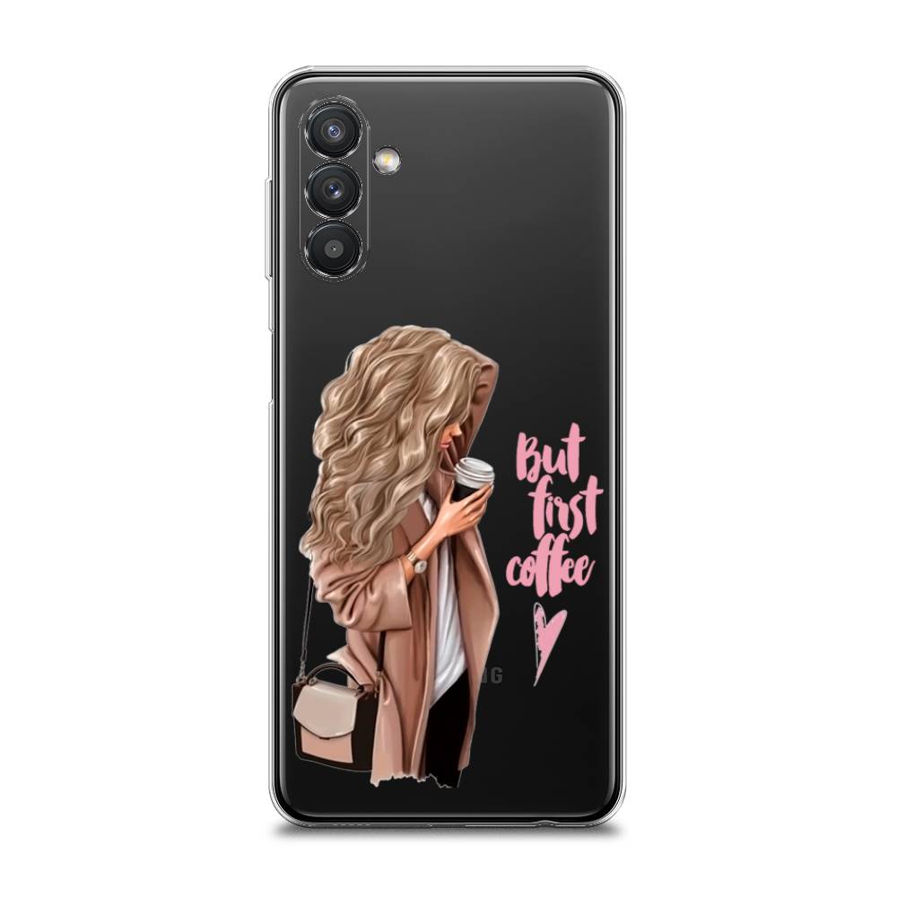 

Силиконовый чехол "Девушка с кофе" на Samsung Galaxy A13 5G, Девушка с кофе