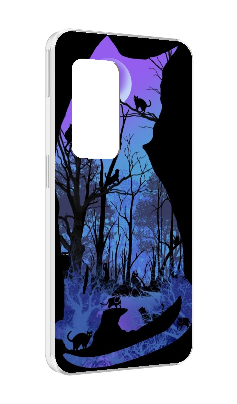 

Чехол MyPads лес внутри кота для UleFone Power Armor X11 Pro, Прозрачный, Tocco