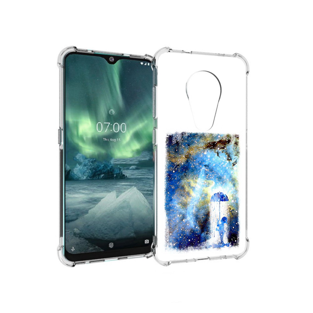 

Чехол MyPads Tocco для Nokia 7.2 мальчик в небе (PT139171.105.455), Прозрачный, Tocco