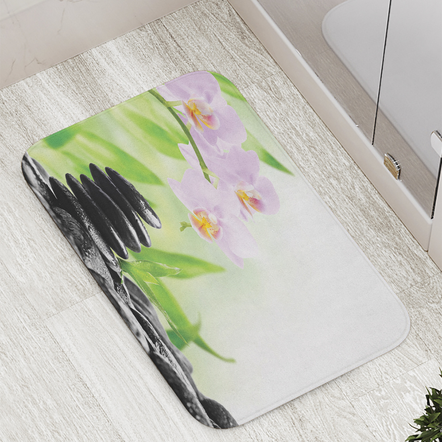 

Коврик противоскользящий JoyArty "Релакс с орхидеями" для ванной, сауны, бассейна, 77х52см, Релакс с орхидеями