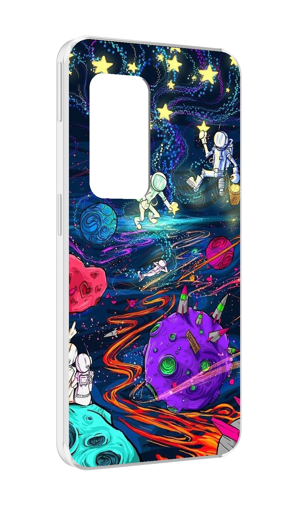 

Чехол MyPads красочный космос для UleFone Power Armor X11 Pro, Прозрачный, Tocco