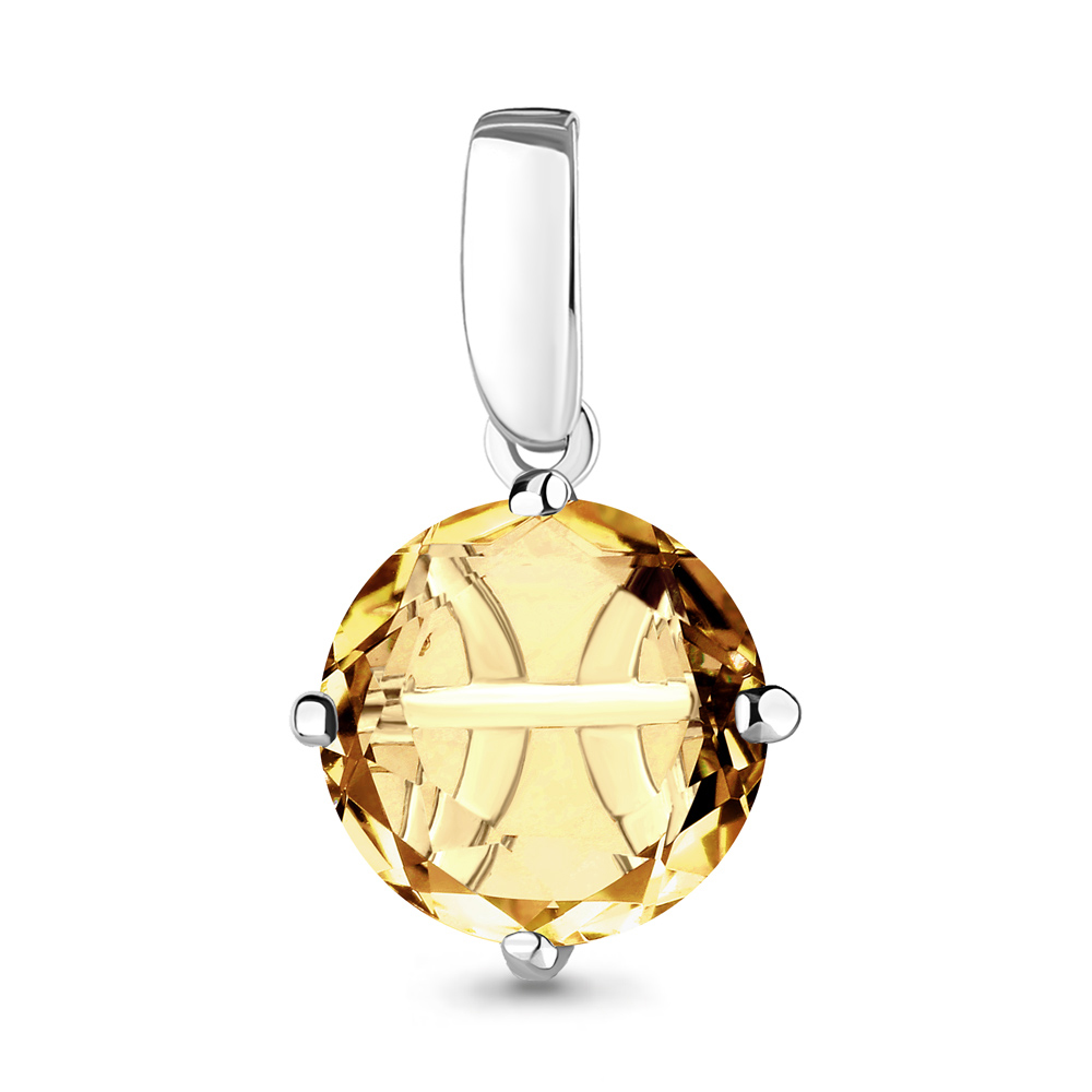 

Подвеска из серебра с кварцем/фианитом Aquamarine 2520113А_925_р, 2520113А_925_р