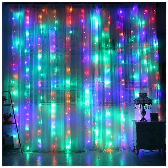 

Световой занавес QVATRA QV-CT-3-200x200-RGB 200x200 см 3 шт разноцветный, 200x200 см КОМПЛЕКТ 3 шт