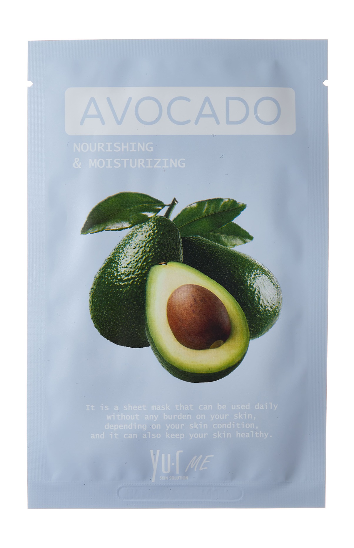 Маска для лица YU.R Me Avocado Sheet Mask с экстрактом авокадо, 25 г