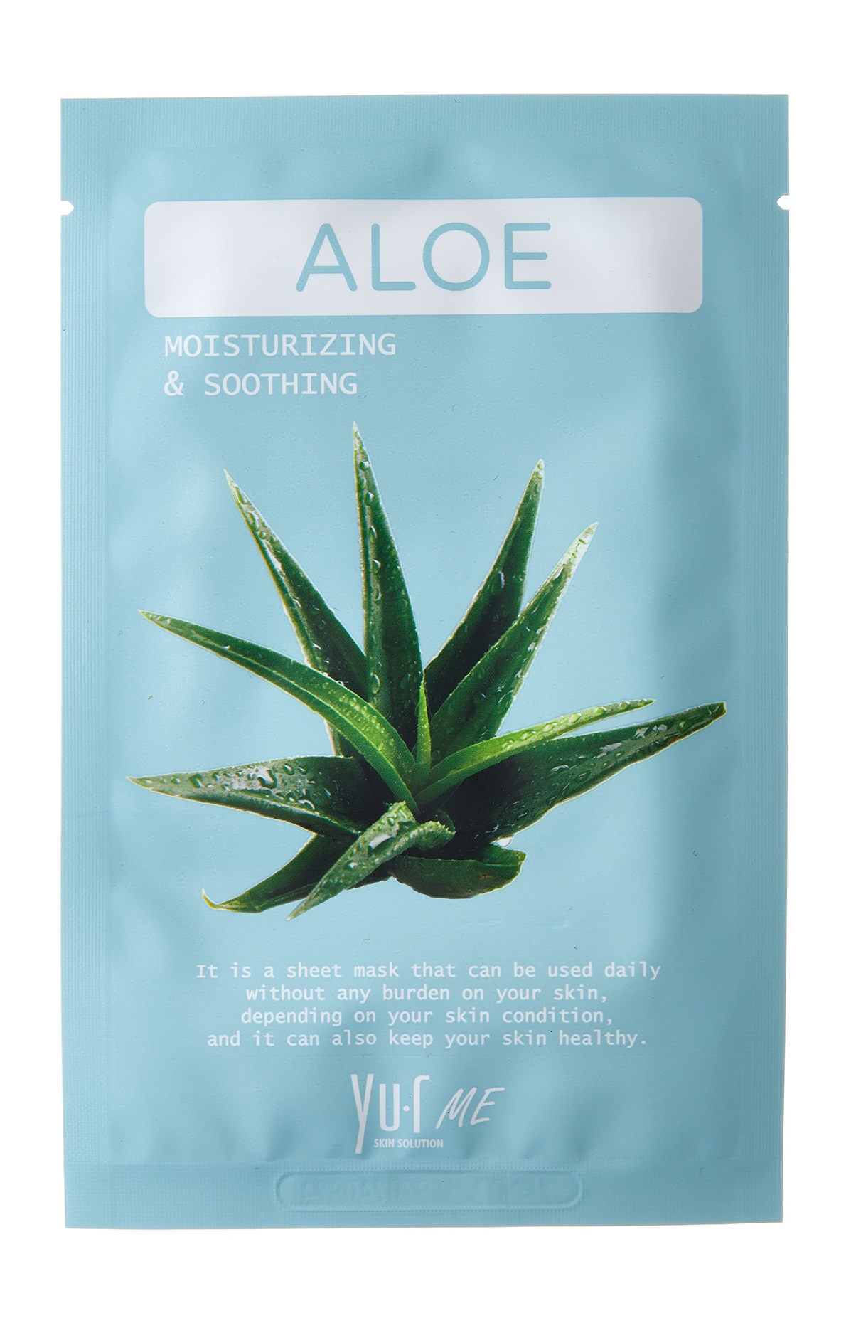 Маска для лица YU.R Me Aloe Sheet Mask с экстрактом алоэ, 25 г