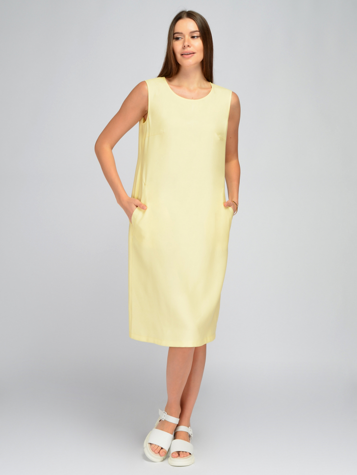 Платье женское Viserdi 10383 желтое 50 RU