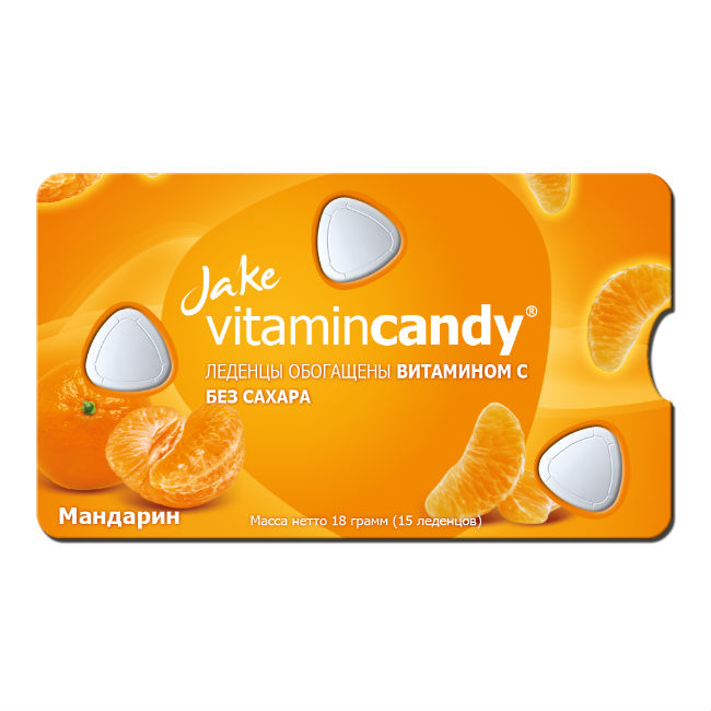 

Леденцы Jake Vitamincandy Мандарин, 18 г