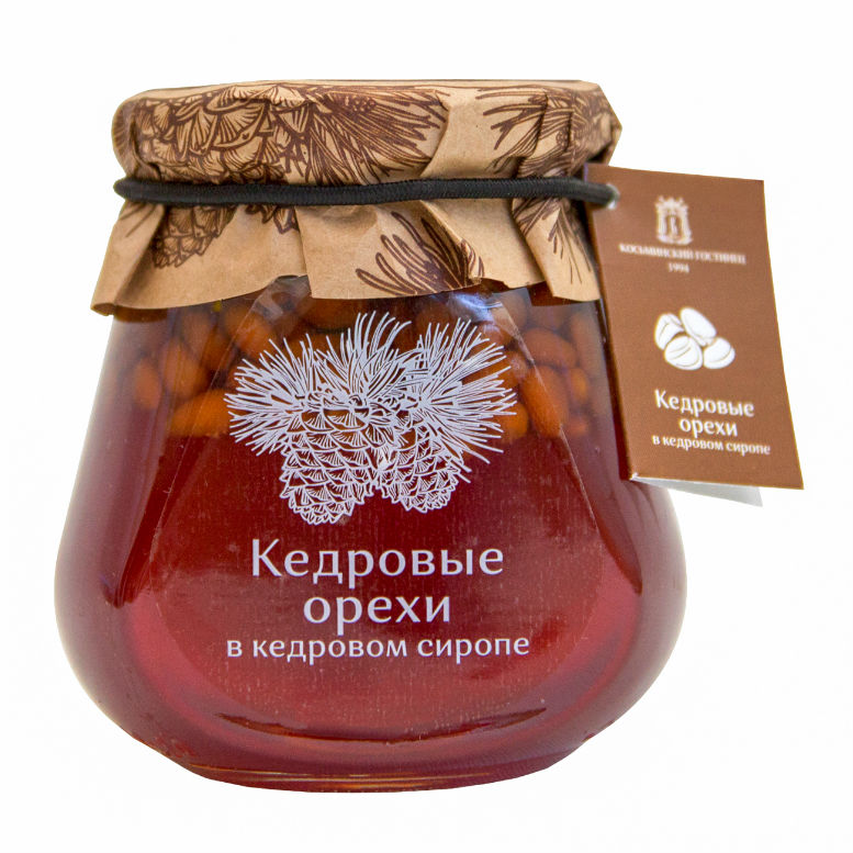 

Косьминский гостинец Варенье кедровые орехи в кедровом сиропе, 160 г