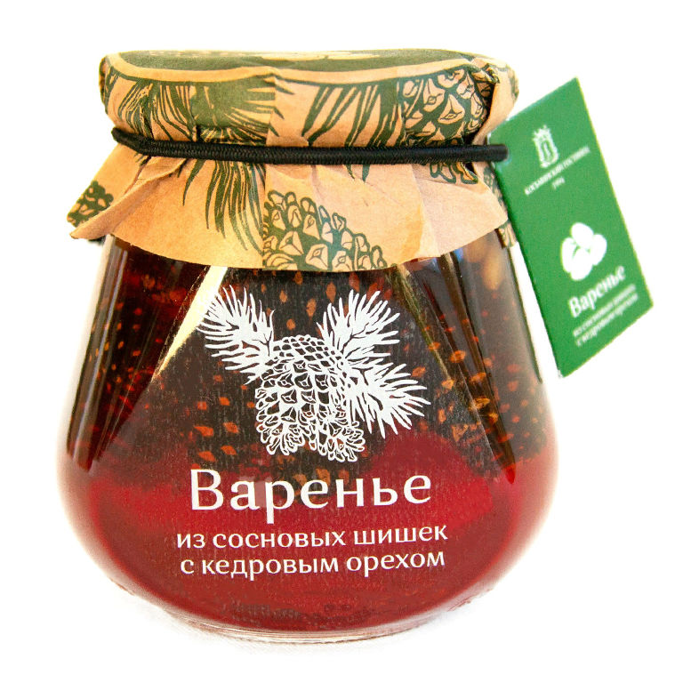 

Косьминский гостинец Варенье из сосновых шишек с кедровым орехом, 290 г