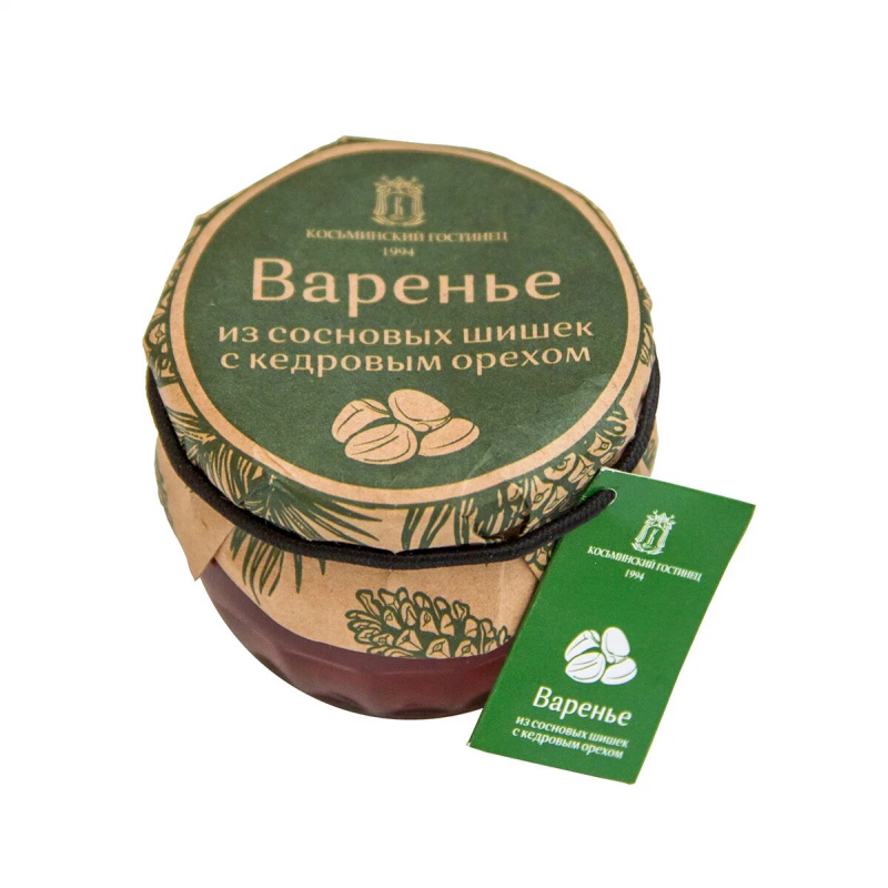 

Косьминский гостинец Варенье из сосновых шишек с кедровым орехом, 160 г