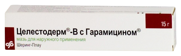 Целестодерм-В с гарамицином мазь для наружного применения 15г 1 шт.