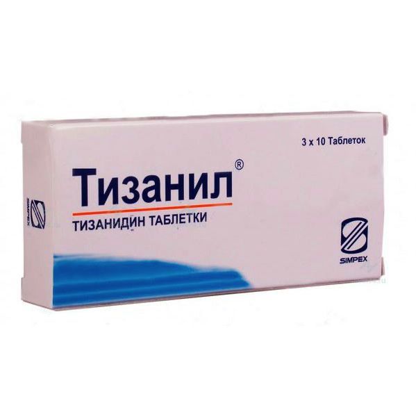 фото Тизанил таблетки 2 мг 30 шт. simpex pharma