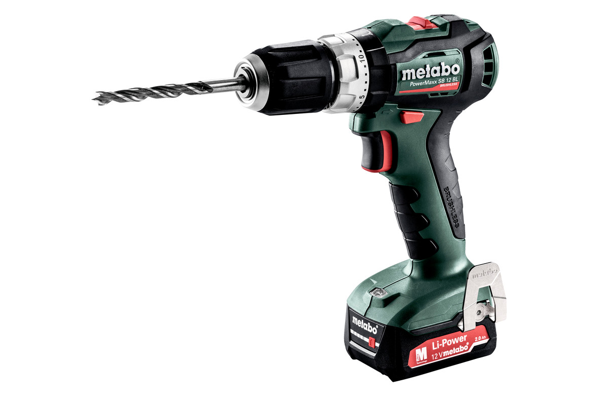 фото Аккумуляторная ударная дрель-шуруповерт metabo powermaxx sb 12 bl