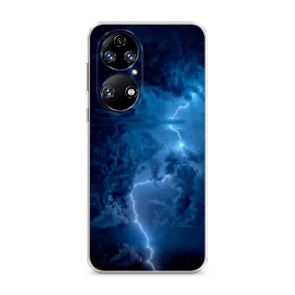 

Чехол Awog на Huawei P50 "Молния", Синий, 6104950-4