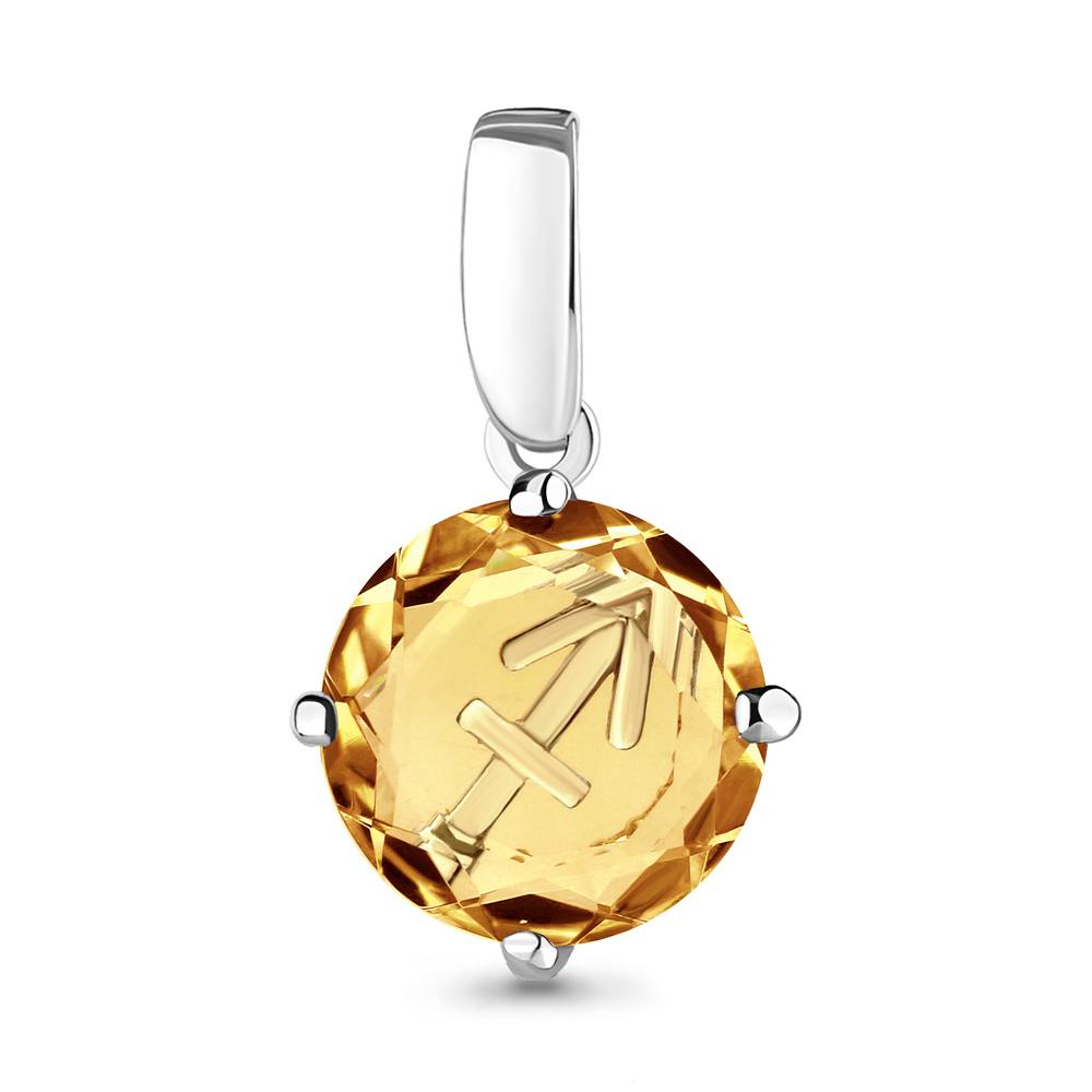 

Подвеска из серебра с кварцем/фианитом Aquamarine 2519813А_925_р, 2519813А_925_р