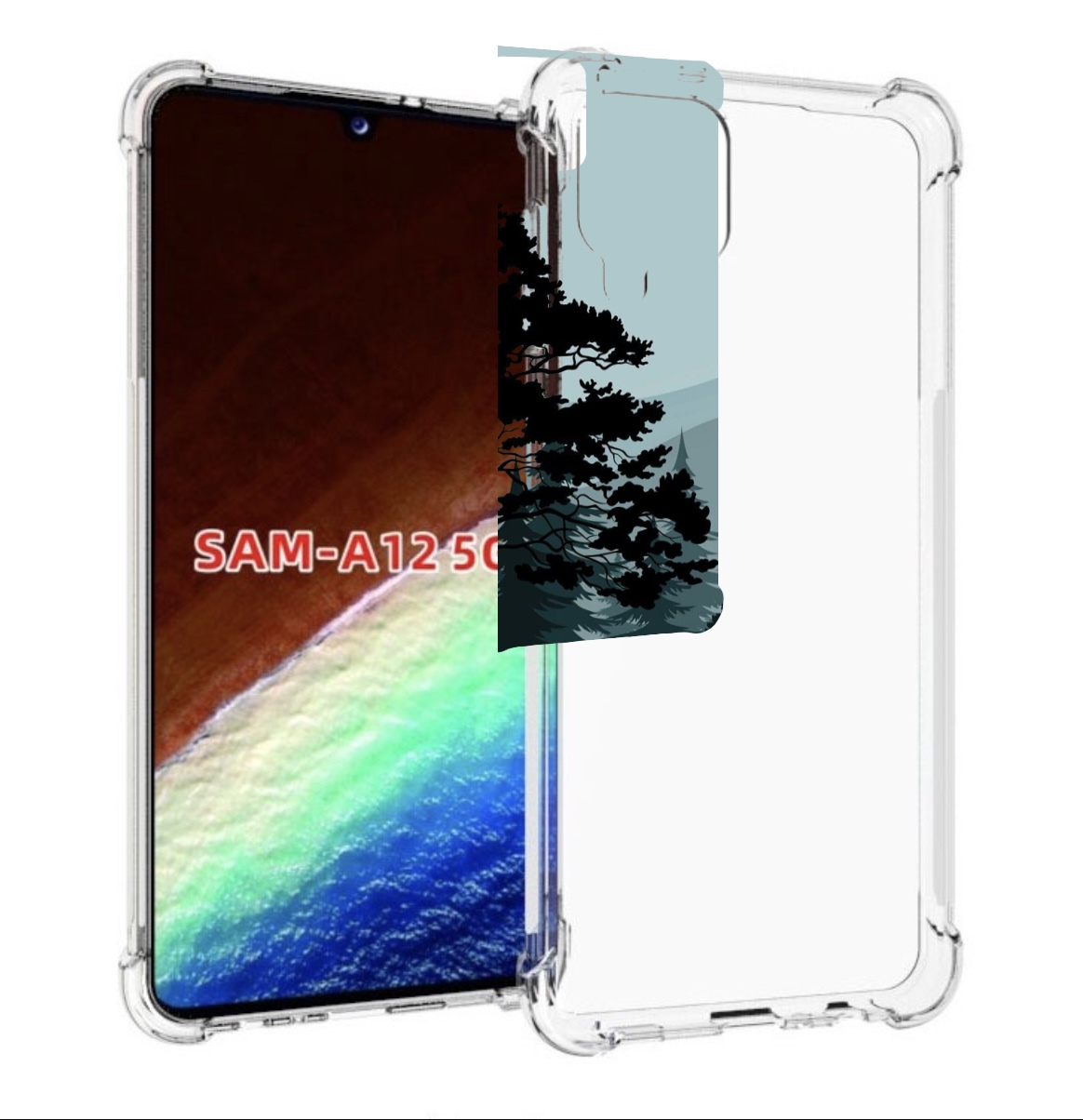

Чехол MyPads темный лесочек для Samsung Galaxy A12 (SM-A125F) 2020/21/A12 Nacho SM-A127F, Прозрачный, Tocco