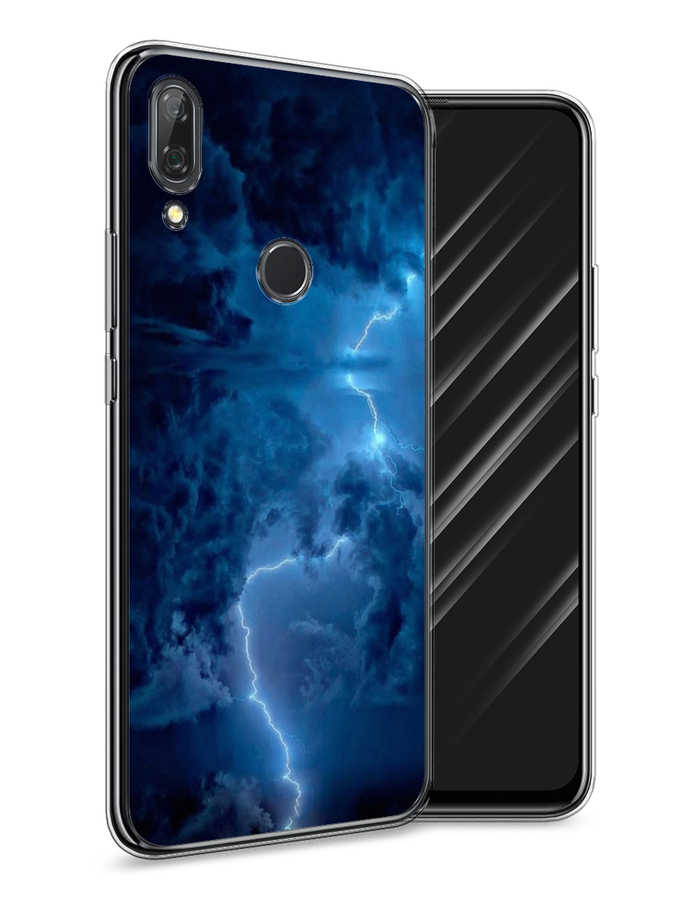

Чехол Awog на Huawei P Smart Z "Молния", Синий, 69450-4
