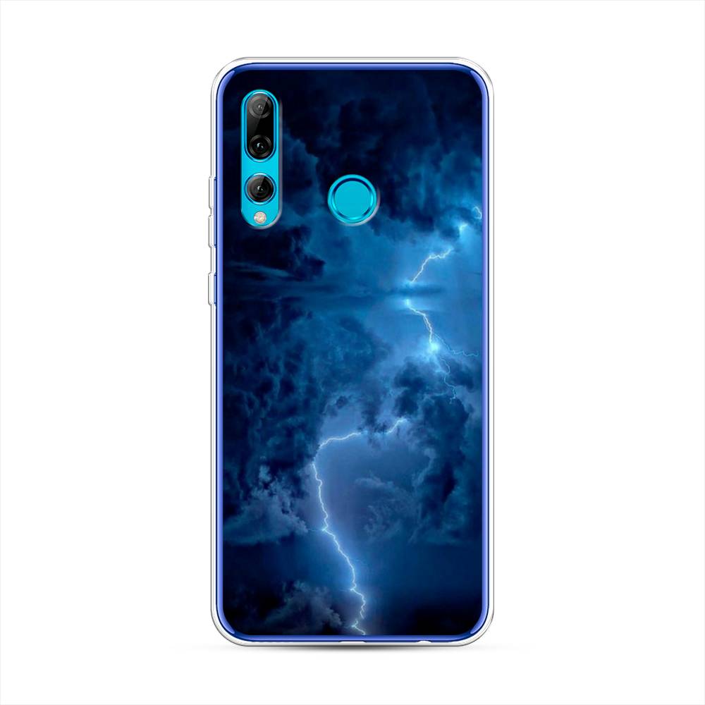 

Чехол Awog на Huawei P Smart Plus 2019 "Молния", Синий, 69250-4