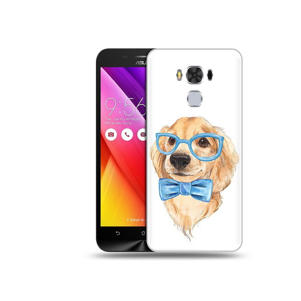 

Чехол MyPads Tocco для Asus ZenFone 3 Собака интеллигент (PT49951.654.159), Прозрачный, Tocco