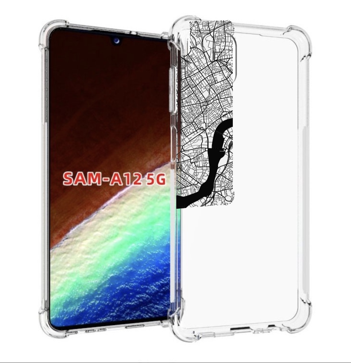 

Чехол MyPads схема-лондон для Samsung Galaxy A12 (SM-A125F) 2020/21/A12 Nacho SM-A127F, Прозрачный, Tocco