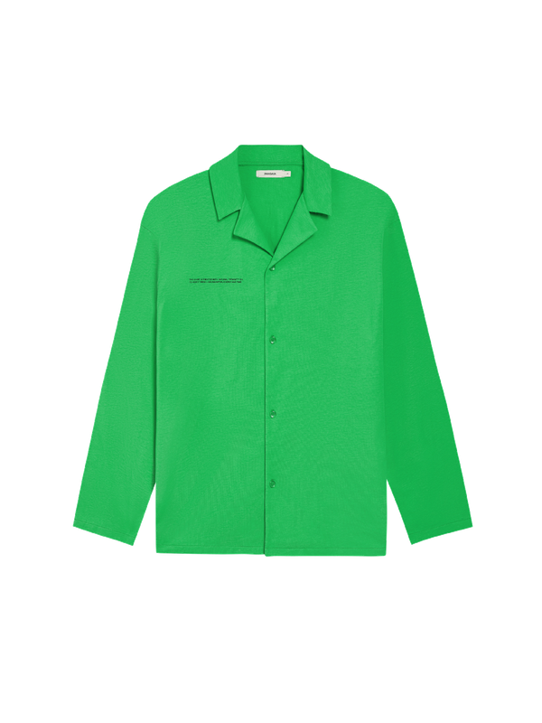 Рубашка домашняя мужская PANGAIA 88 зеленая XXL