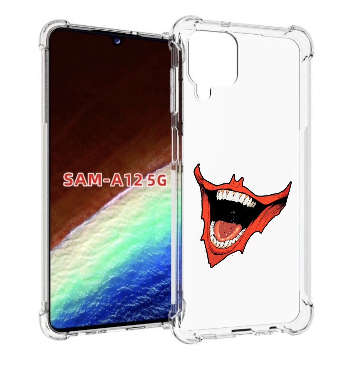 

Чехол MyPads страшная-улыбка для Samsung Galaxy A12 (SM-A125F) 2020/21/A12 Nacho SM-A127F, Прозрачный, Tocco
